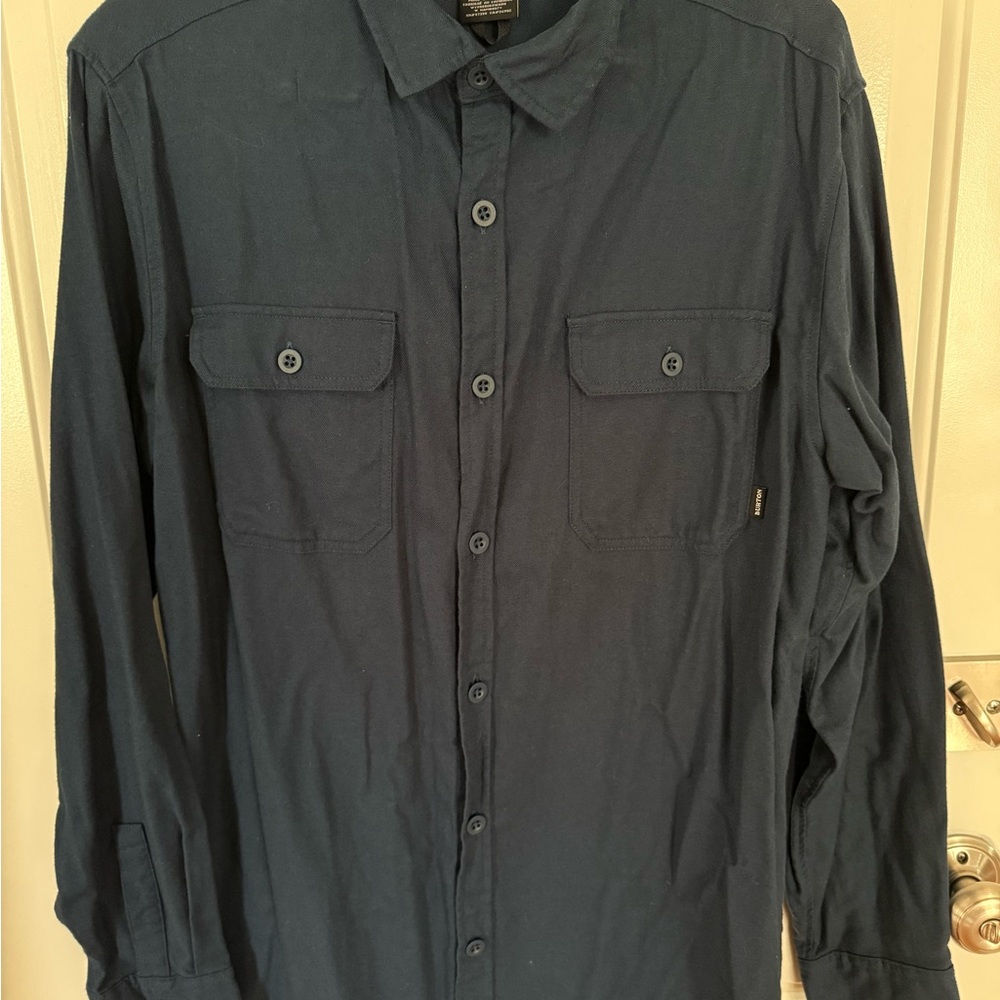 Men’s Burton Brighten Flannel Navy Blue